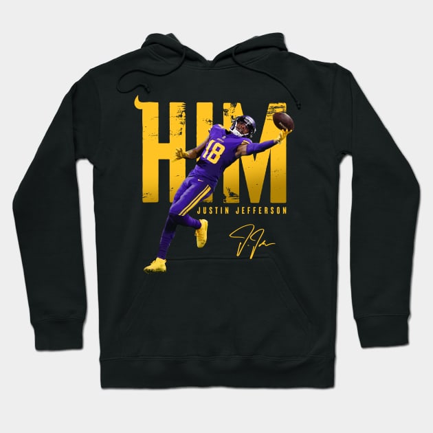 Justin Jefferson HIM Hoodie by Juantamad